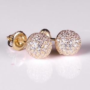 Gold Plated Classic Studs Silver 925 Earrings